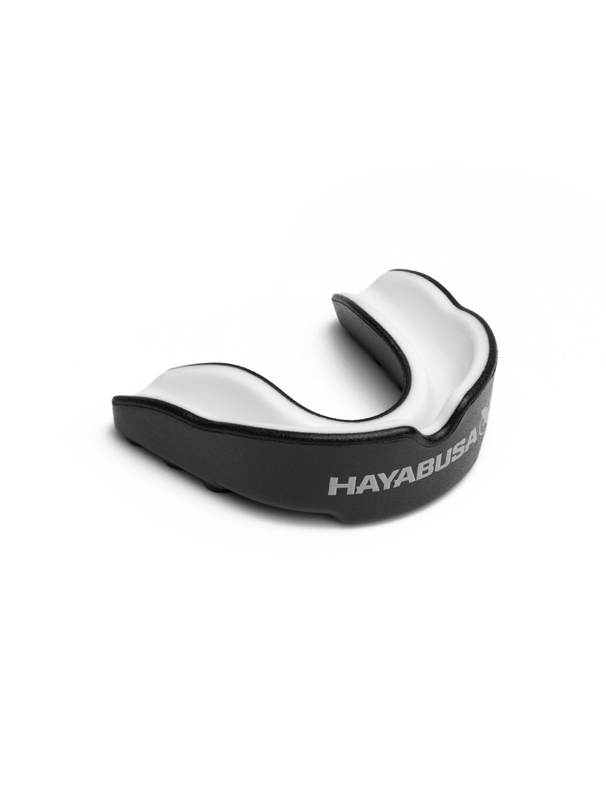 Hayabusa Combat Youth Mouth Guard - Black/White Fit