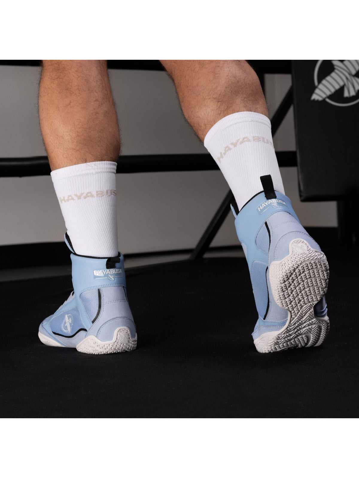 Hayabusa Pro Boxing Shoes, powder blue, image 3