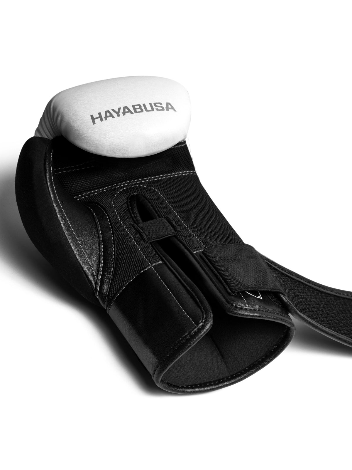 Hayabusa E1 Boxing Gloves – White Detail