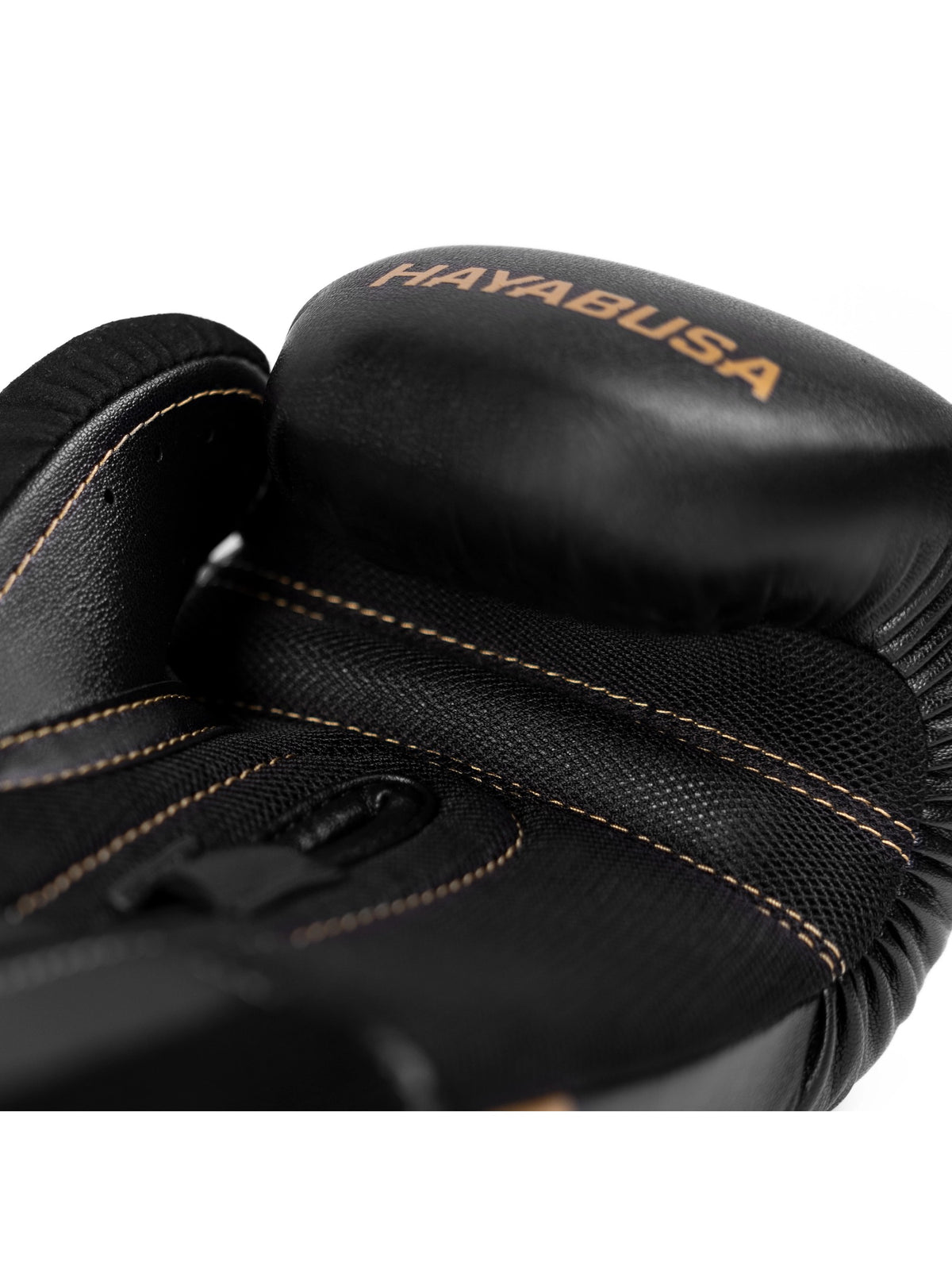 Hayabusa E1 Boxing Gloves, black/gold, image 3