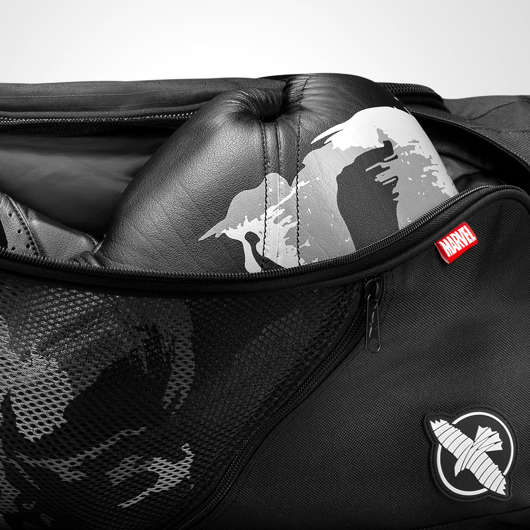 Hayabusa Marvel's Punisher Gym Bag – Glove Pocket Close-Up