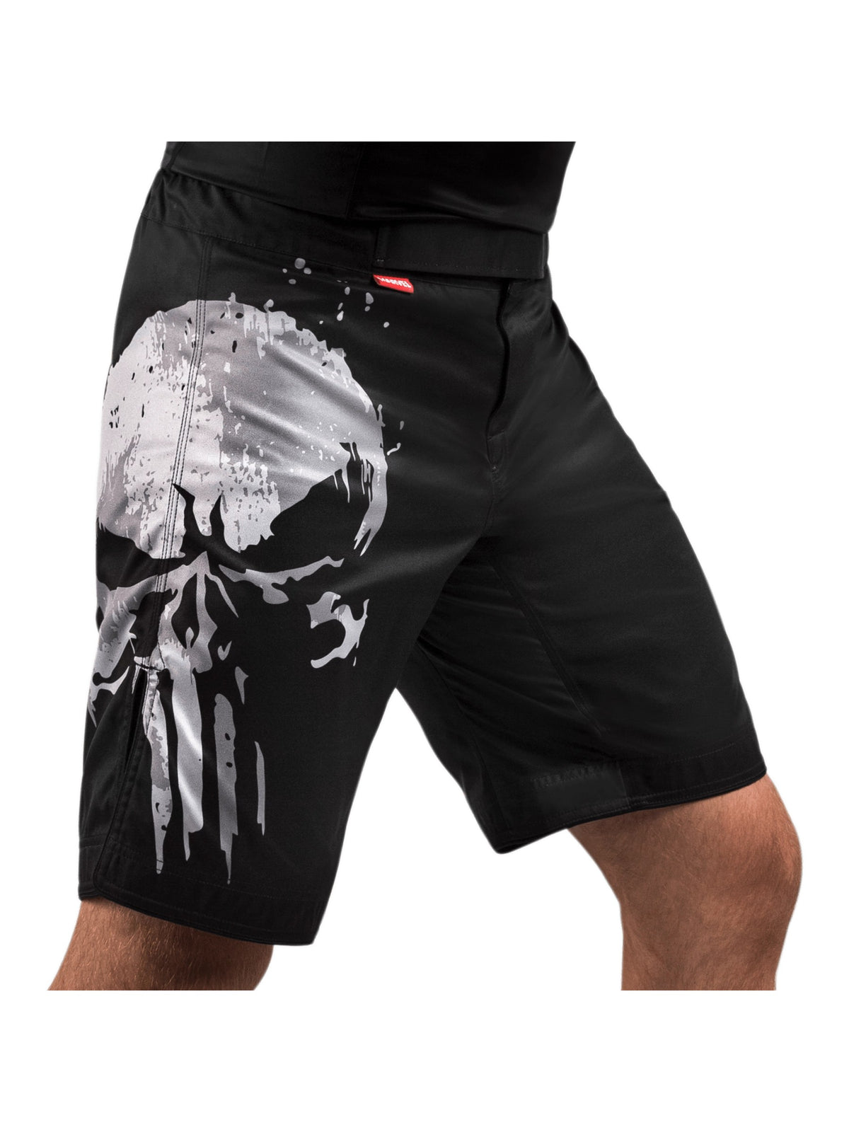 Marvel's The Punisher Fight Shorts, black, main image