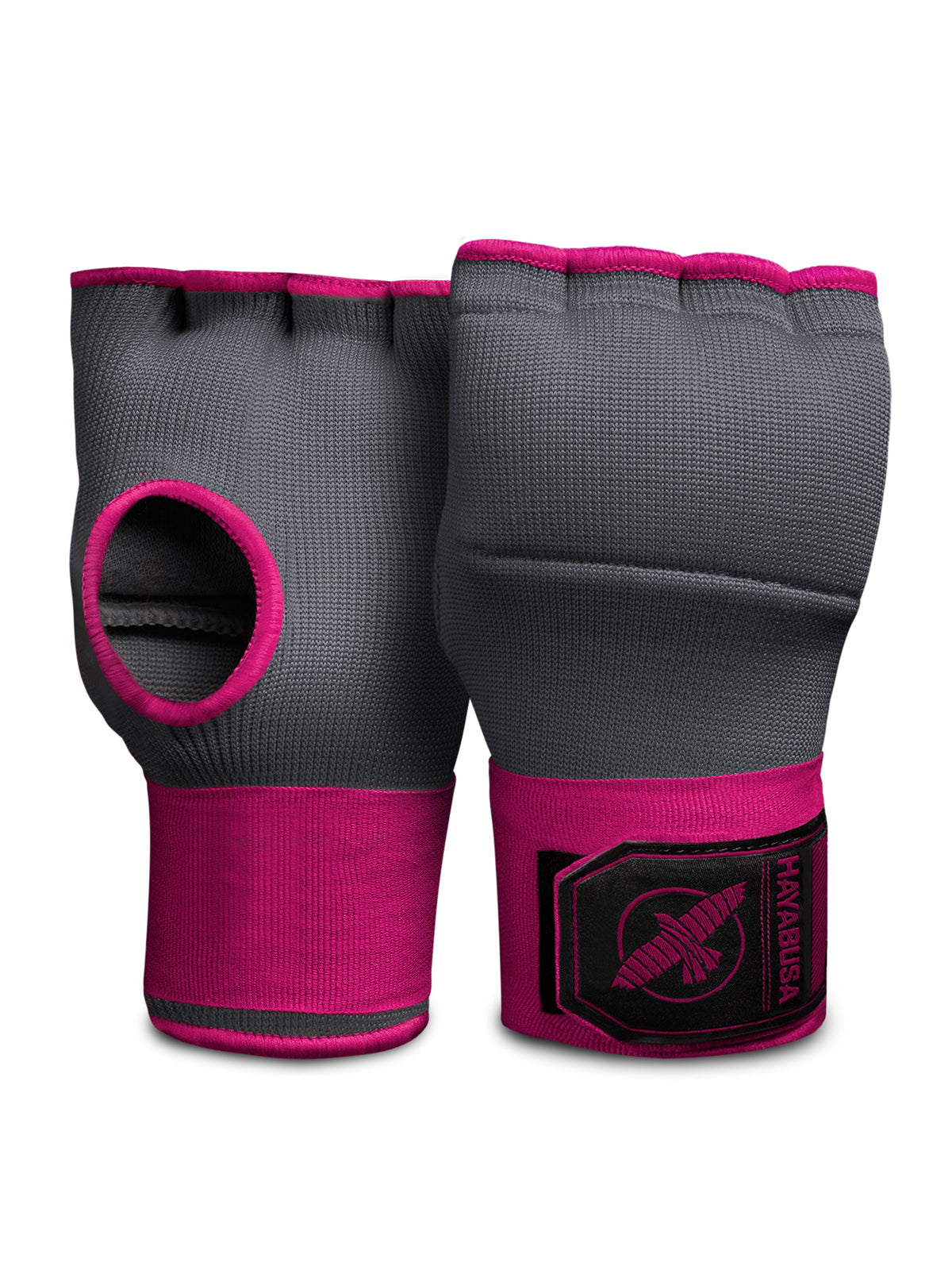 Hayabusa Quick Gel Hand Wraps, grey/pink, main image