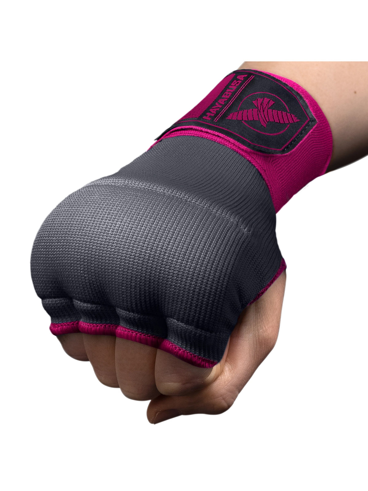 Hayabusa Quick Gel Hand Wraps, grey/pink, image 2