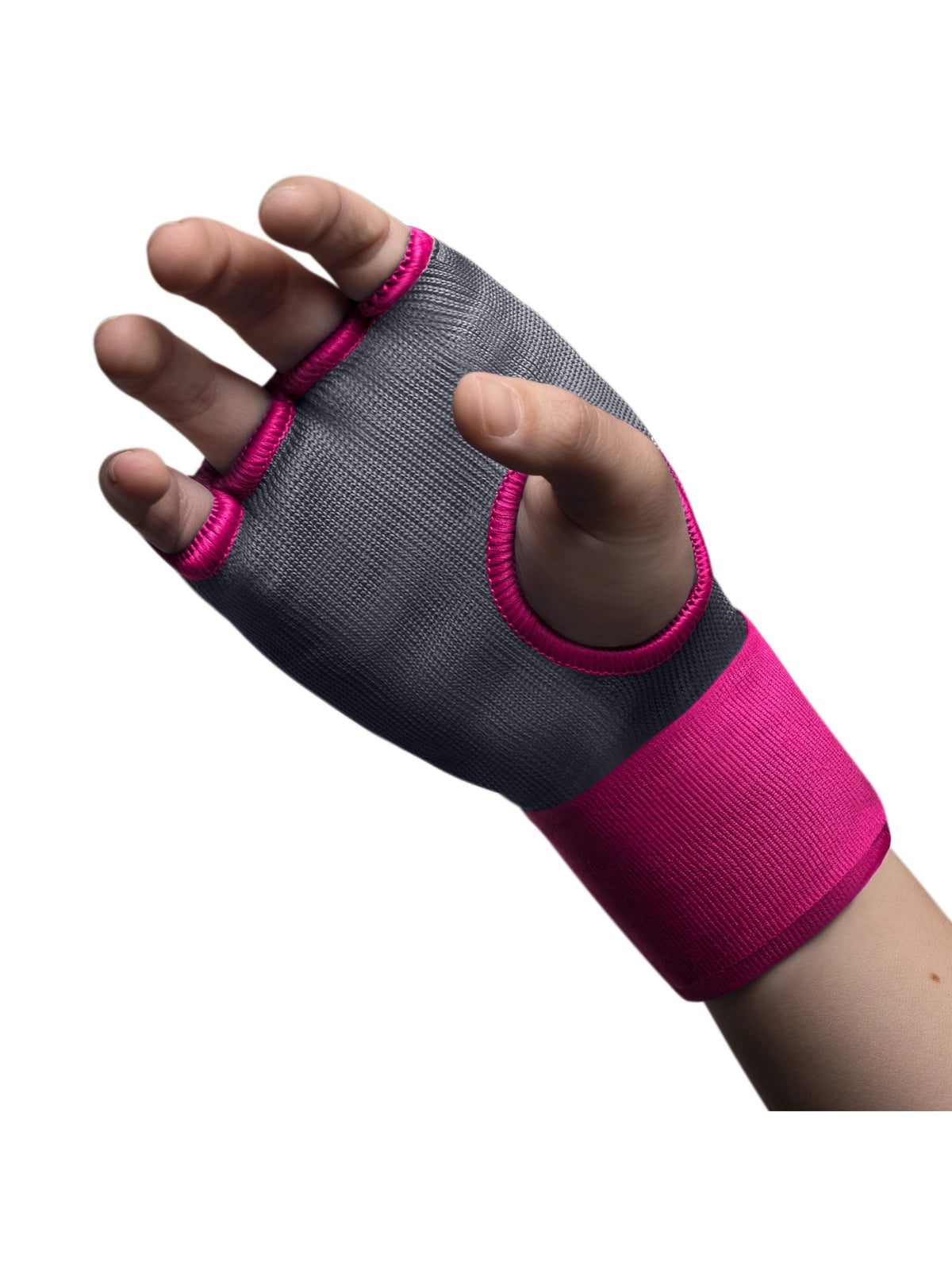 Hayabusa Quick Gel Hand Wraps, grey/pink, image 3