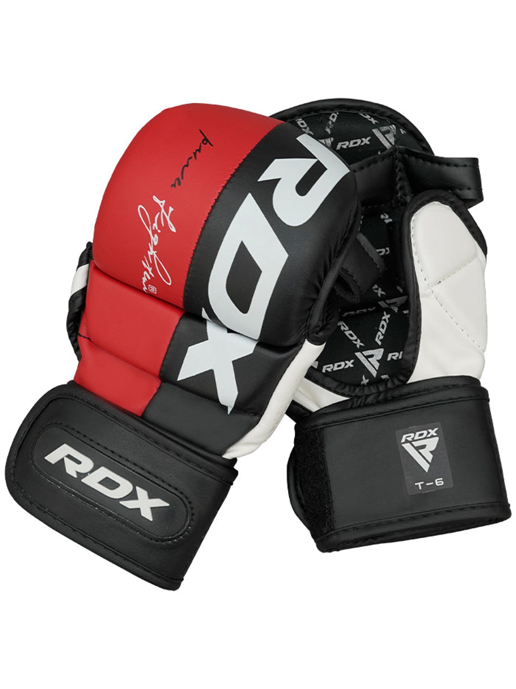 RDX T6 MMA Sparring Gloves 7oz - Red