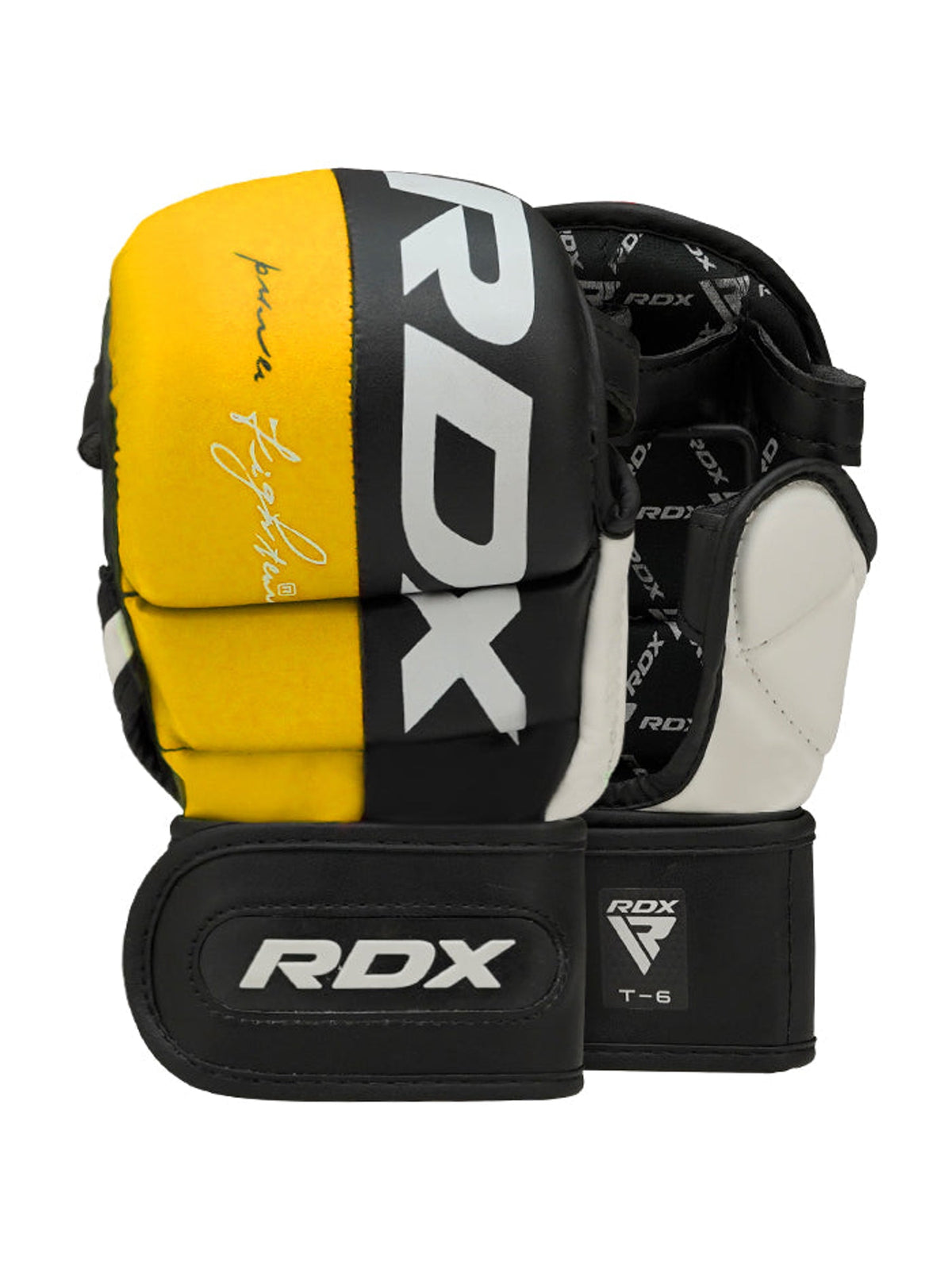 RDX T6 MMA Sparring Gloves 7oz - Yellow
