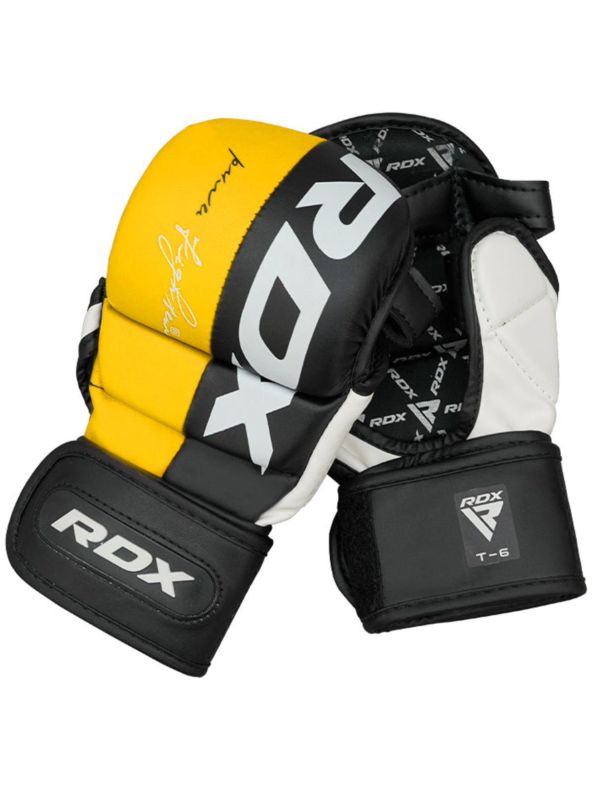 RDX T6 MMA Sparring Gloves 7oz - Yellow