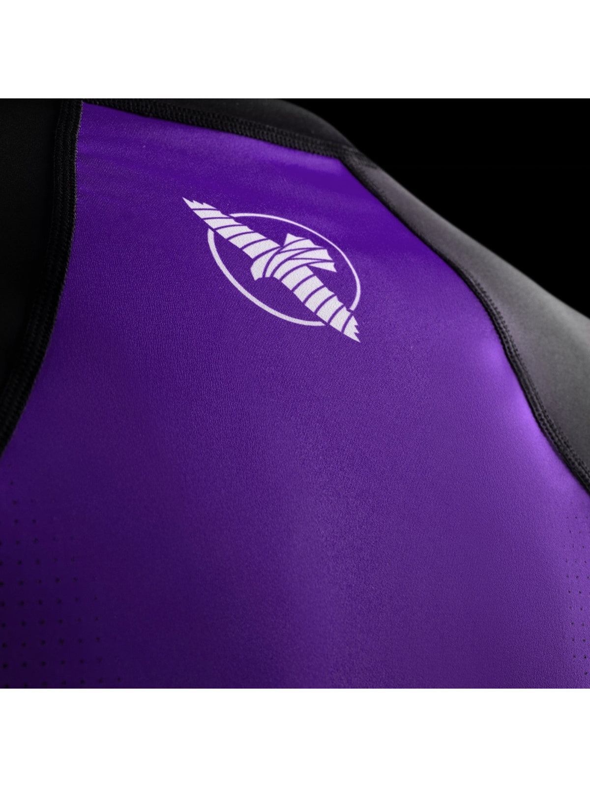 Hayabusa Men's Pro Ranked Long Sleeve Rash Guard, purple, image 3