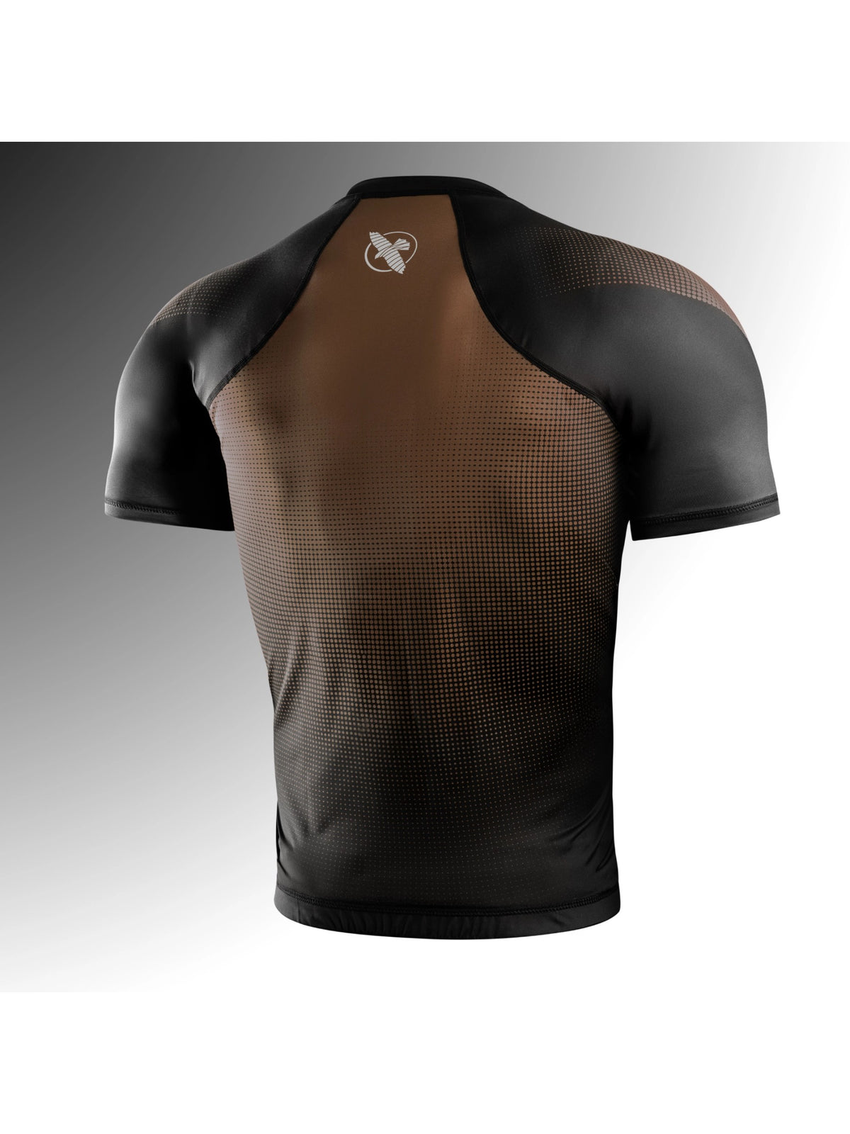 Hayabusa Men's Pro Ranked Short Sleeve Rash Guard, brown, image 2