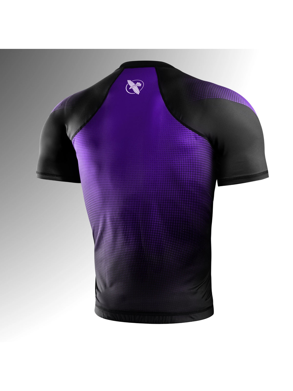 Hayabusa Men's Pro Ranked Short Sleeve Rash Guard, purple, image 2