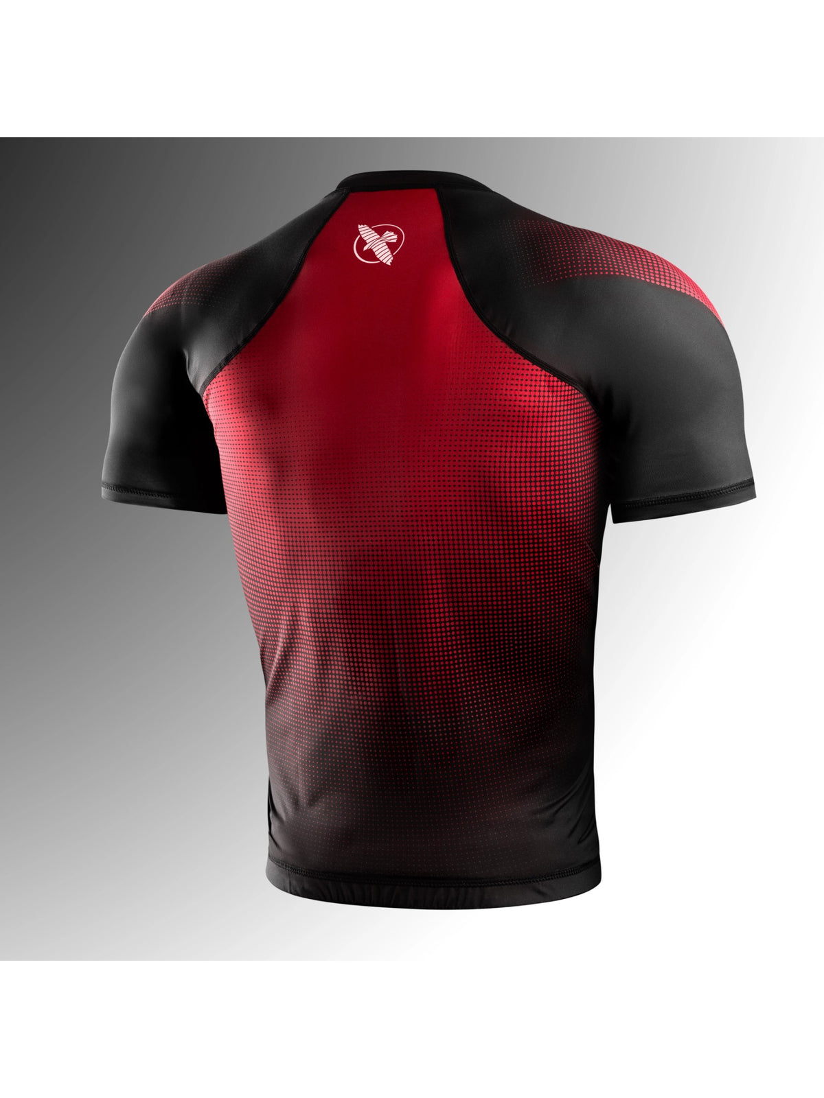 Hayabusa Men's Pro Ranked Short Sleeve Rash Guard, black, image 2