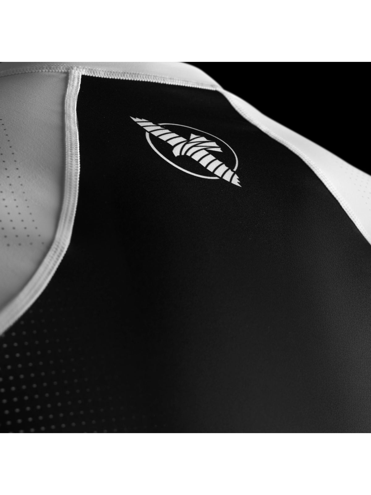 Hayabusa Men's Pro Ranked Short Sleeve Rash Guard, white, image 3