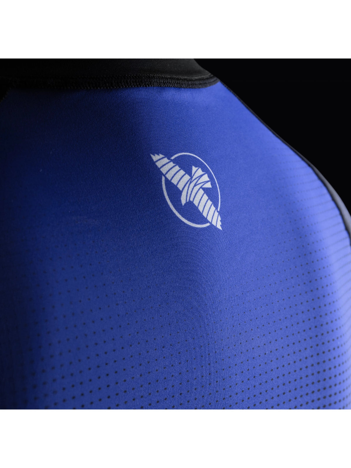 Hayabusa Women's Pro Ranked Short Sleeve Rash Guard, blue, image 4