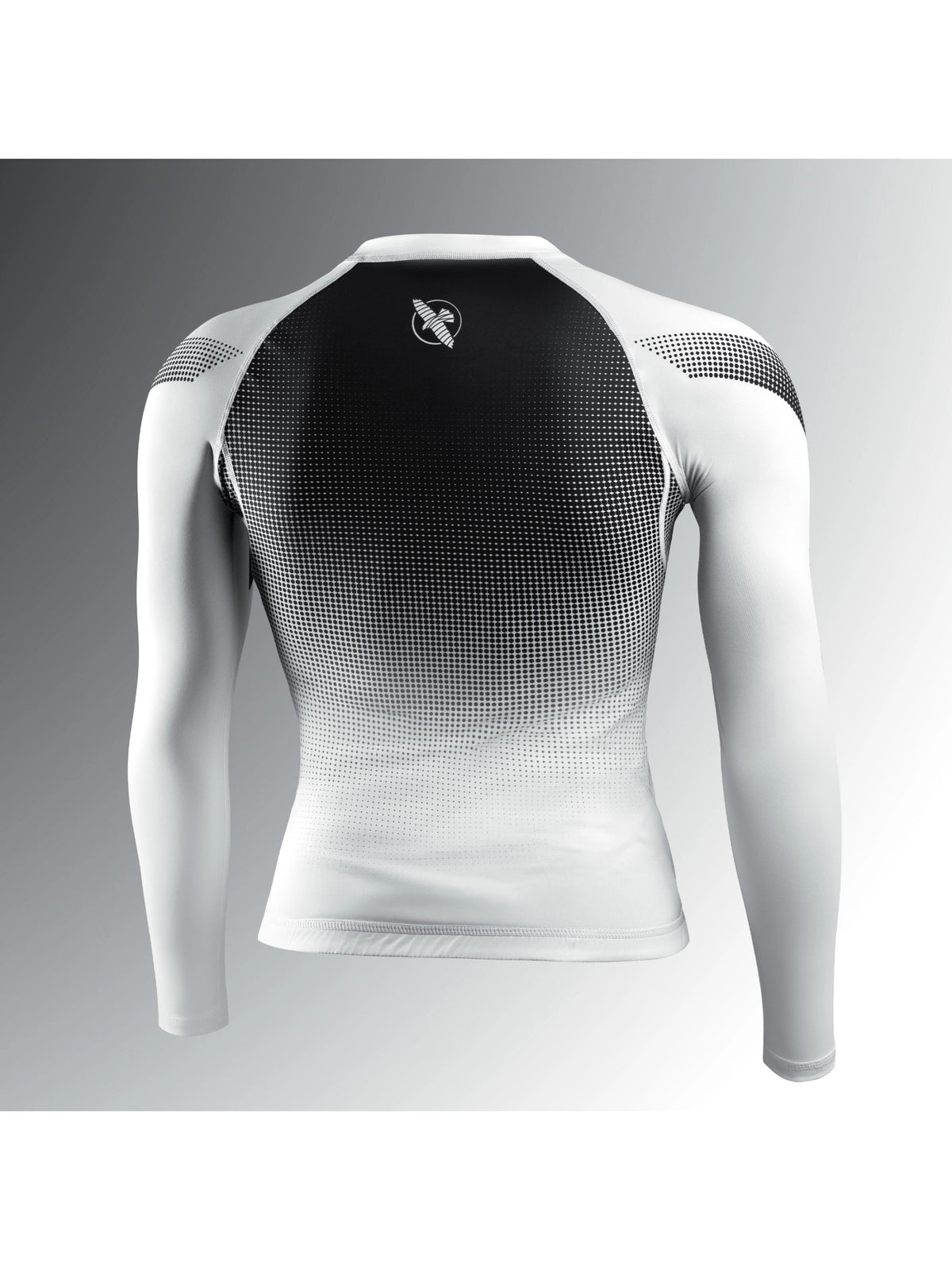 Hayabusa Women's Pro Ranked Long Sleeve Rash Guard, white, image 2