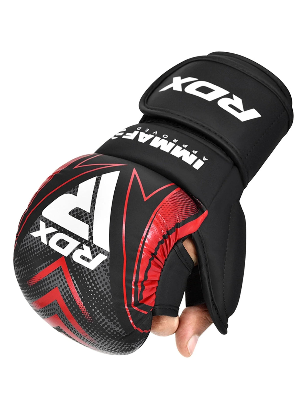RDX IMMAF Approved Shooter Grappling Gloves – Red