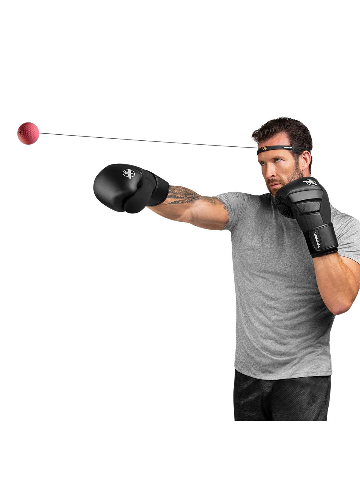Hayabusa Boxing Reflex Ball Kit, black, image 2