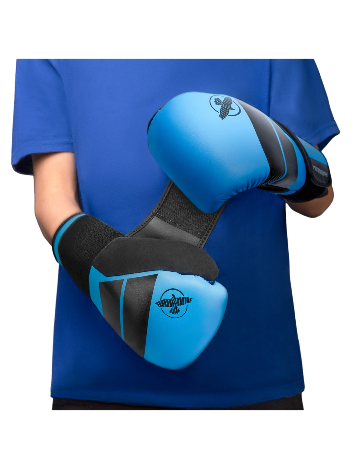 Hayabusa S4 Youth Boxing Gloves, cyan, image 3