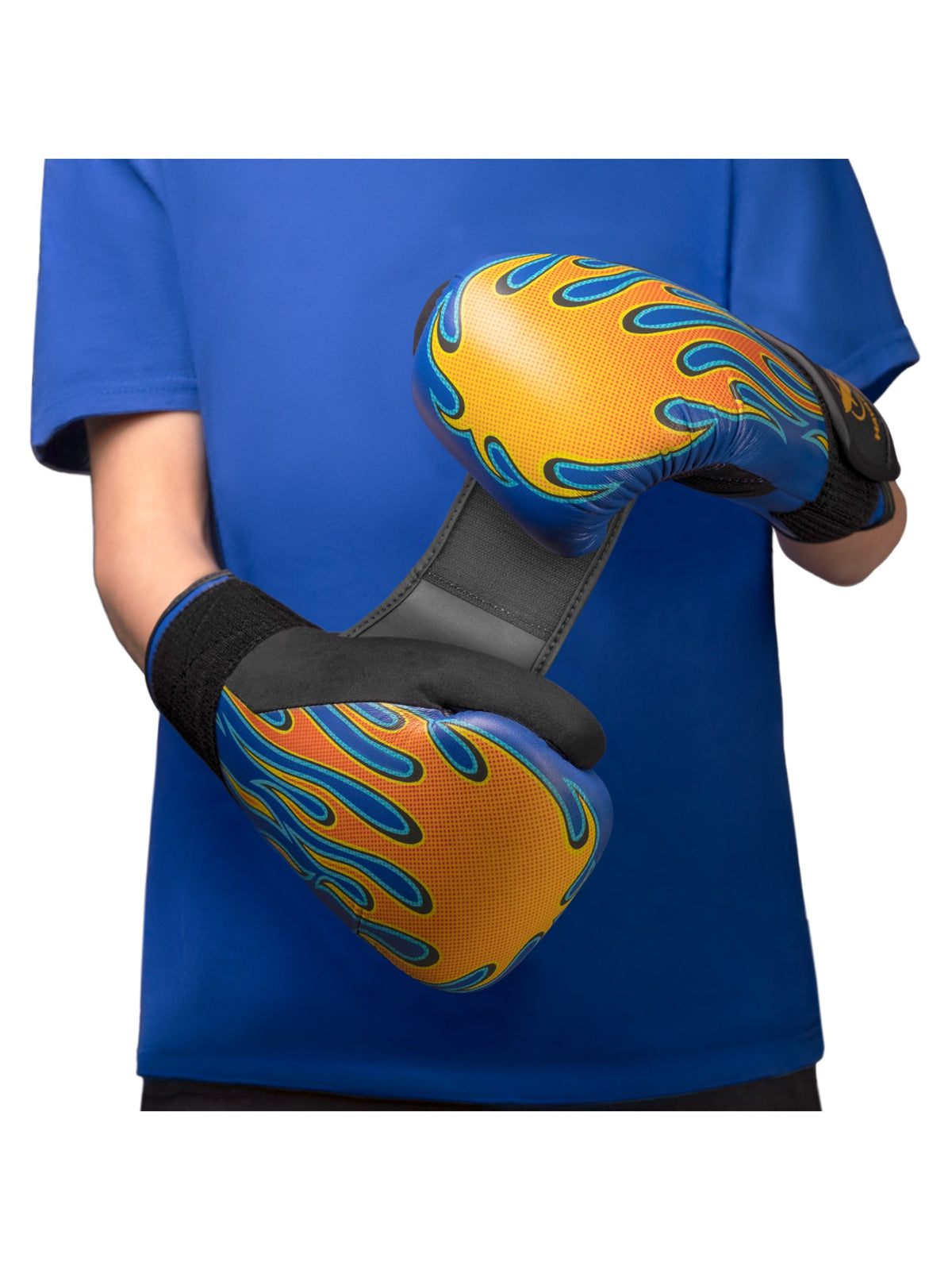 Hayabusa S4 Youth Epic Boxing Gloves, flames, image 3