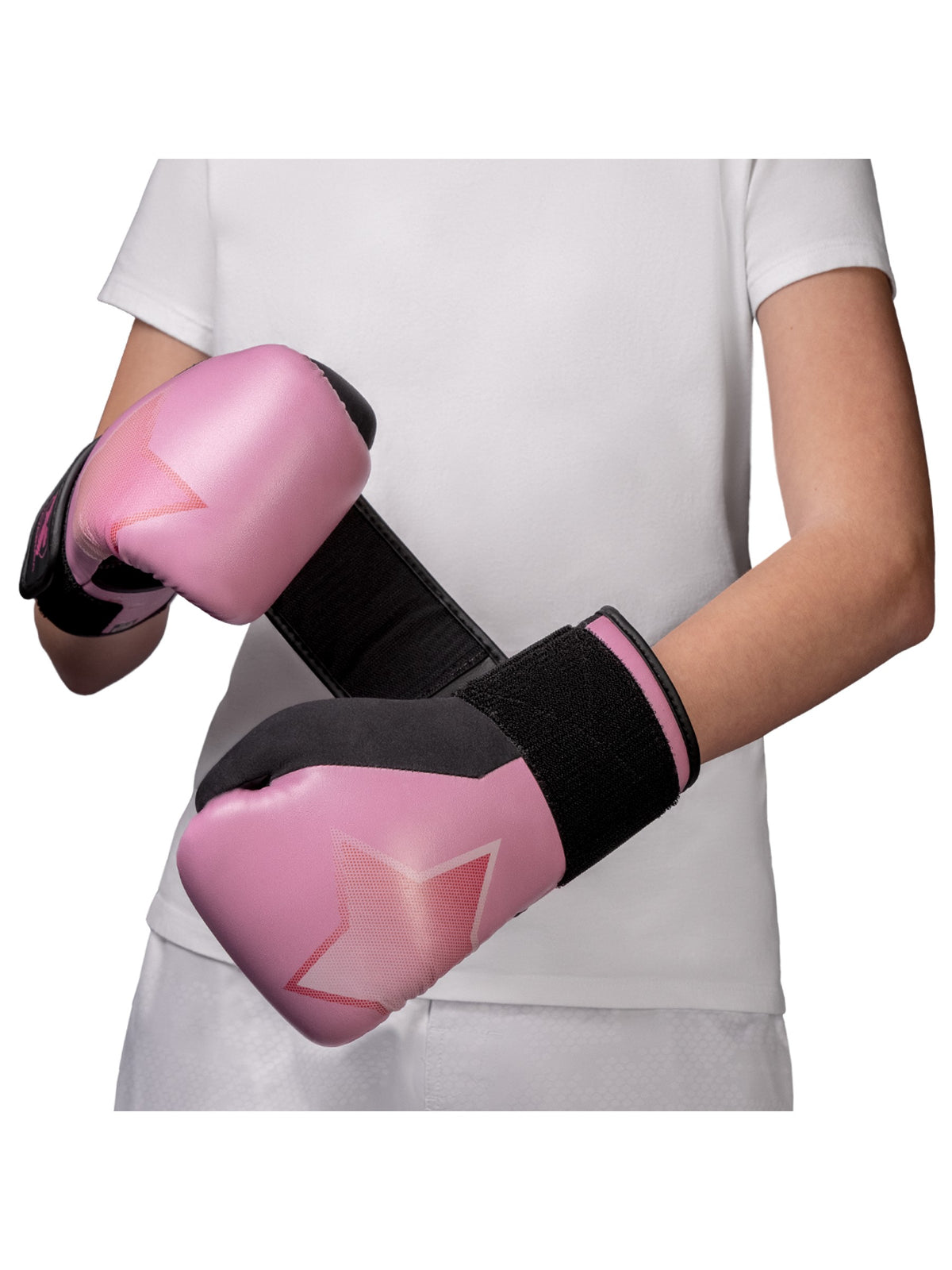 Hayabusa S4 Youth Epic Boxing Gloves, pink star, image 3