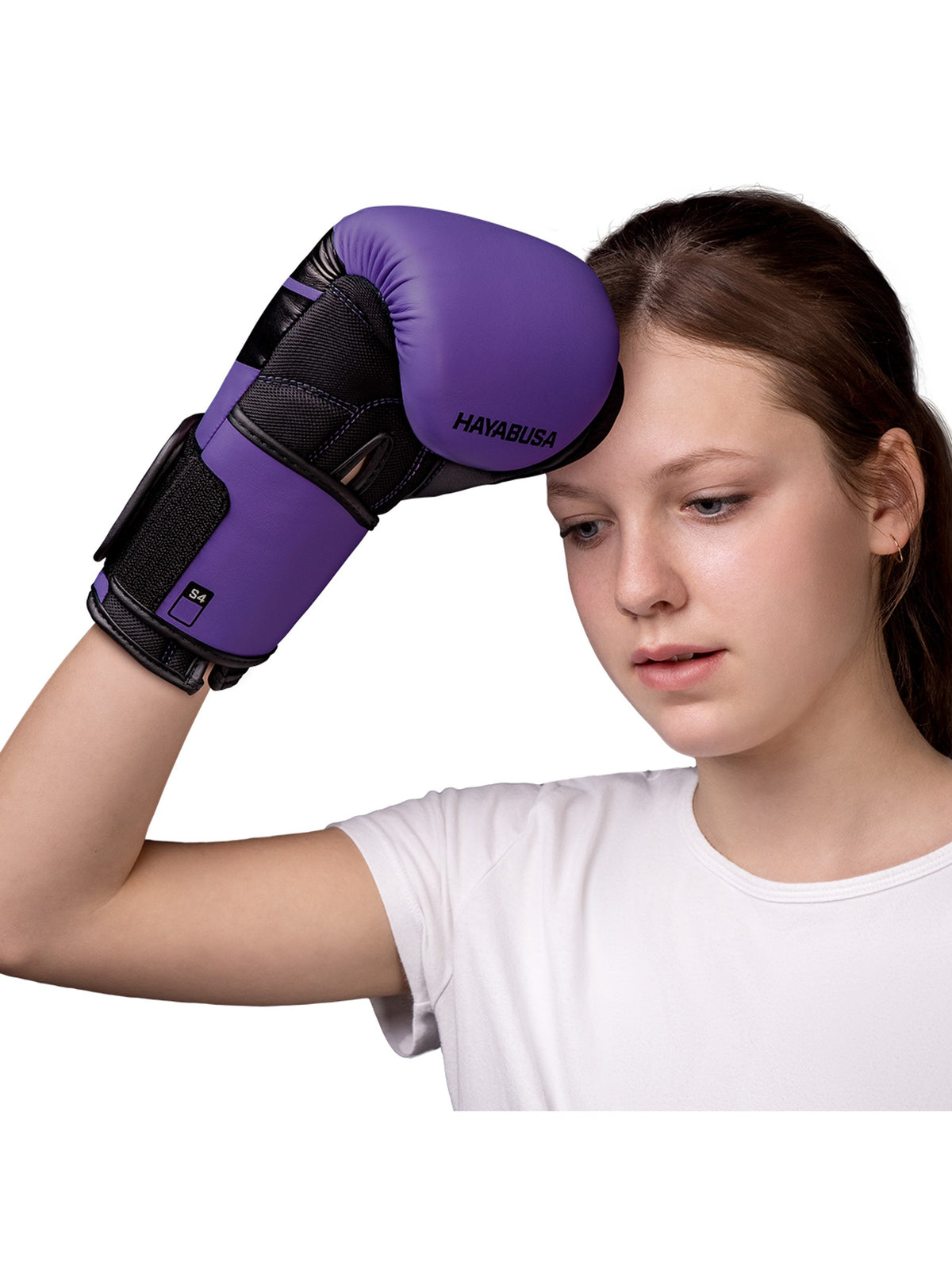 Hayabusa S4 Youth Boxing Gloves, purple, image 6
