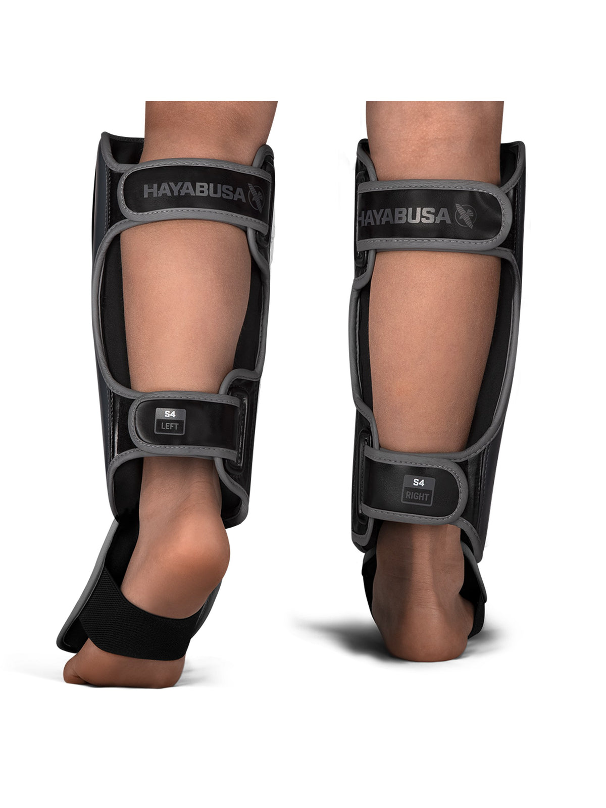 Hayabusa S4 Youth Shin Guards – Black Back