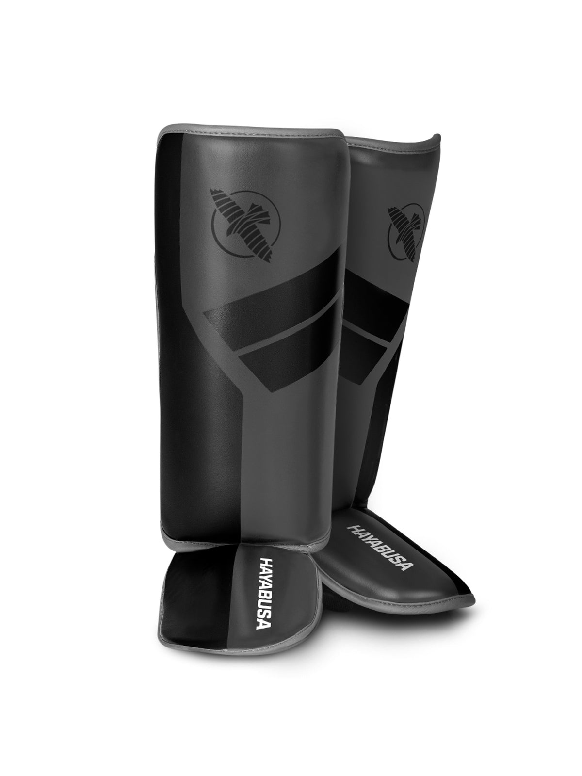 Hayabusa S4 Youth Shin Guards, charcoal, main image