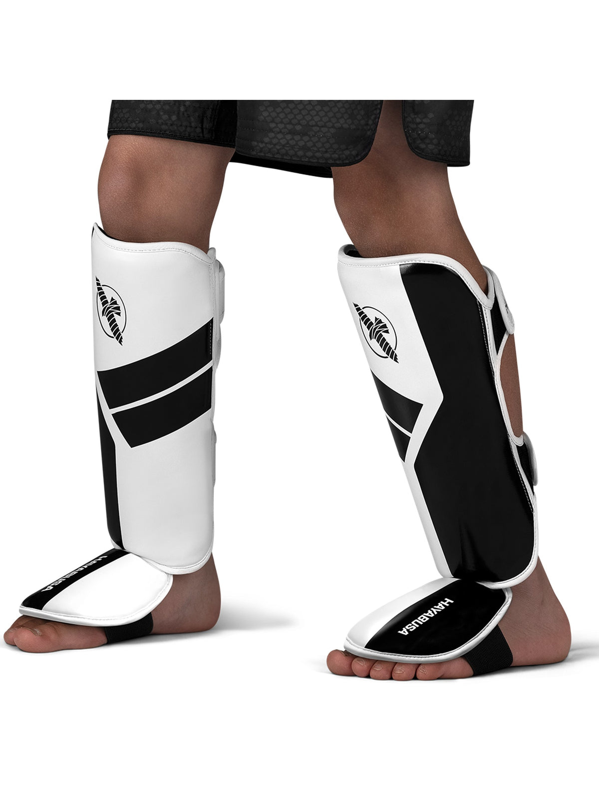 Hayabusa S4 Youth Shin Guards, white, image 2