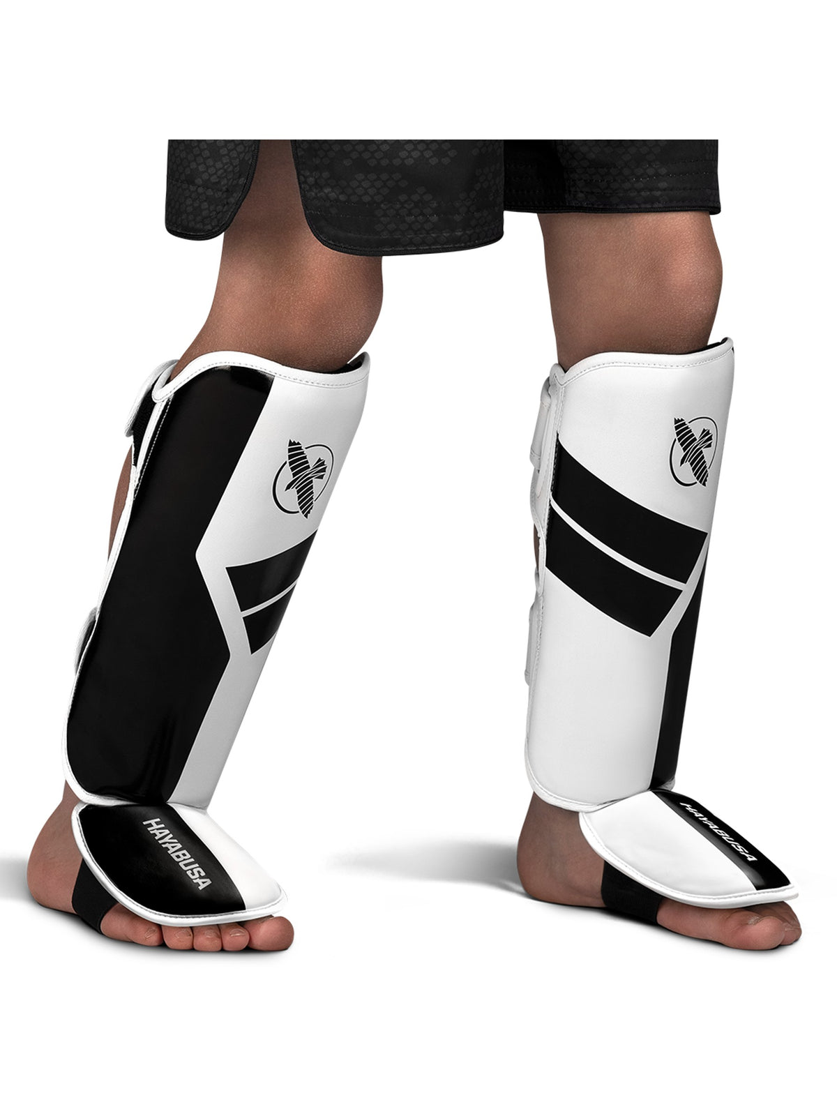 Hayabusa S4 Youth Shin Guards, white, image 3
