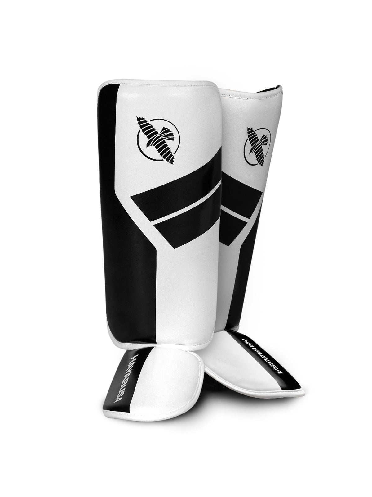 Hayabusa S4 Youth Shin Guards, white, main image
