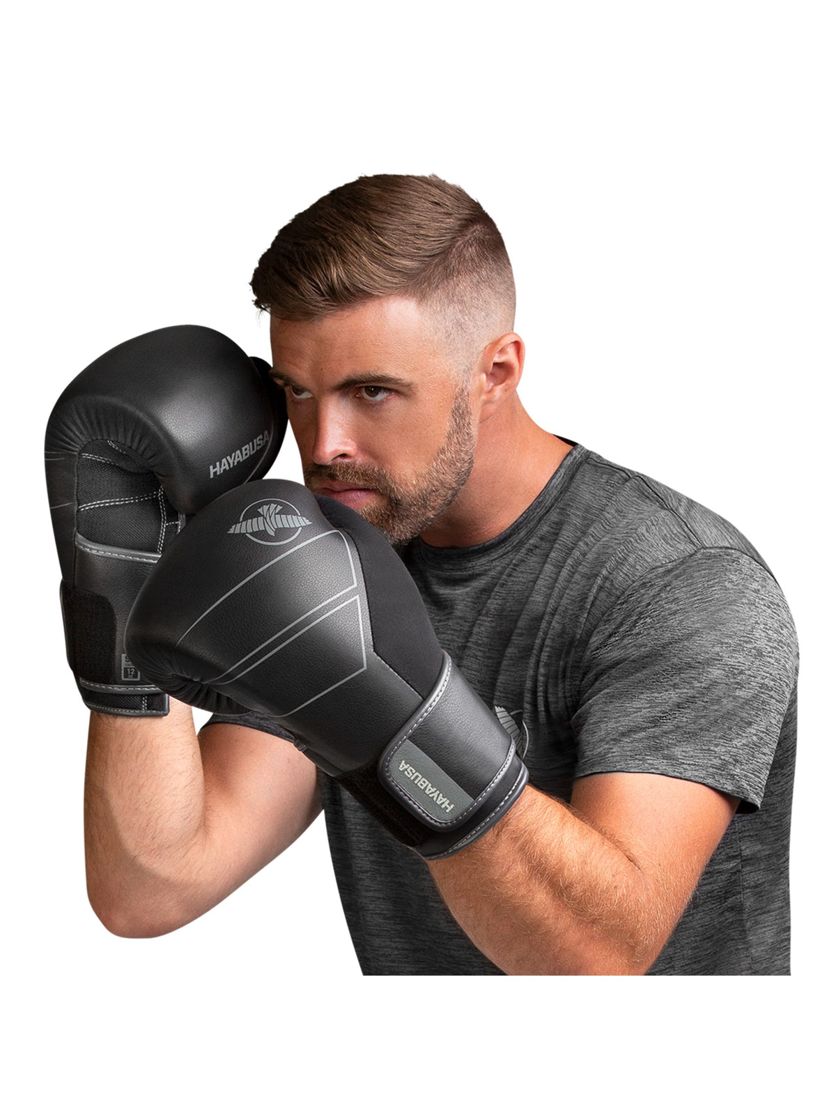 Hayabusa S4 Leather Boxing Gloves, black, image 6