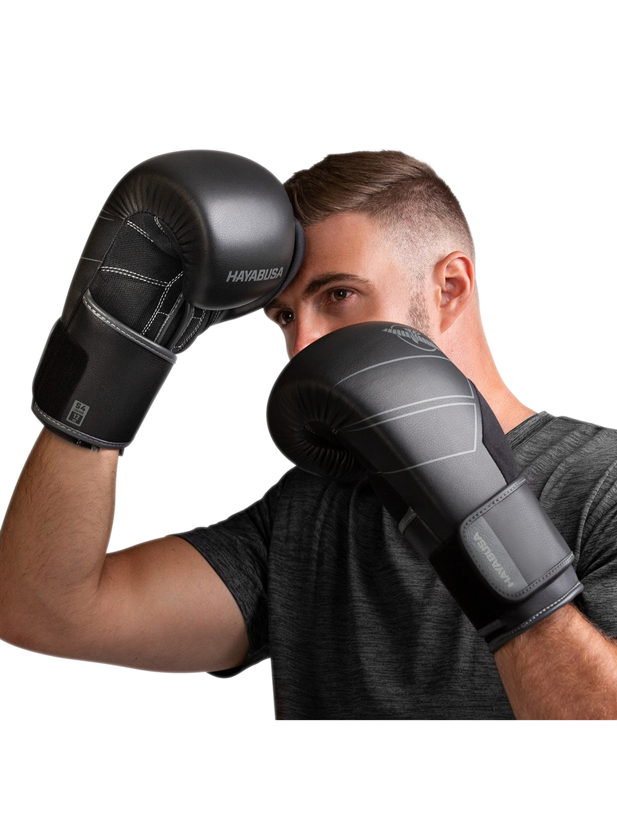 Hayabusa S4 Leather Boxing Gloves, black, image 5