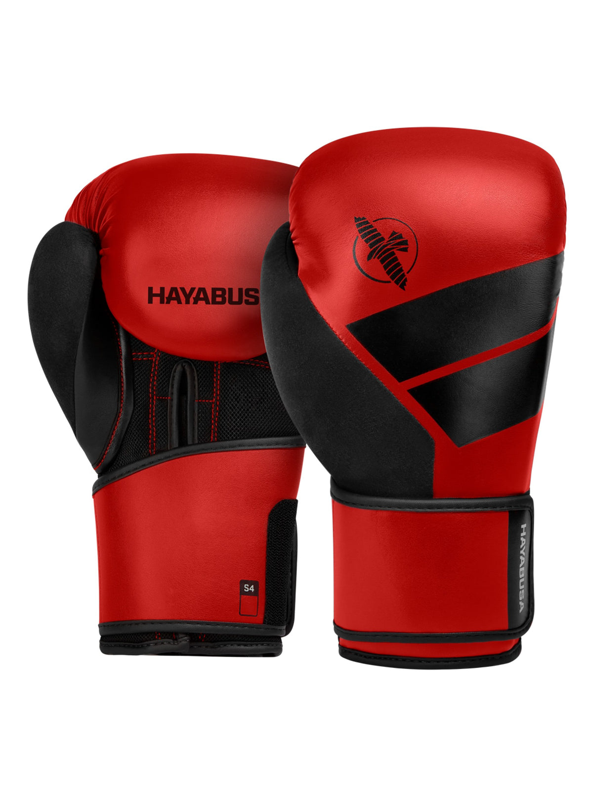 Hayabusa S4 Boxing Gloves, red, main image