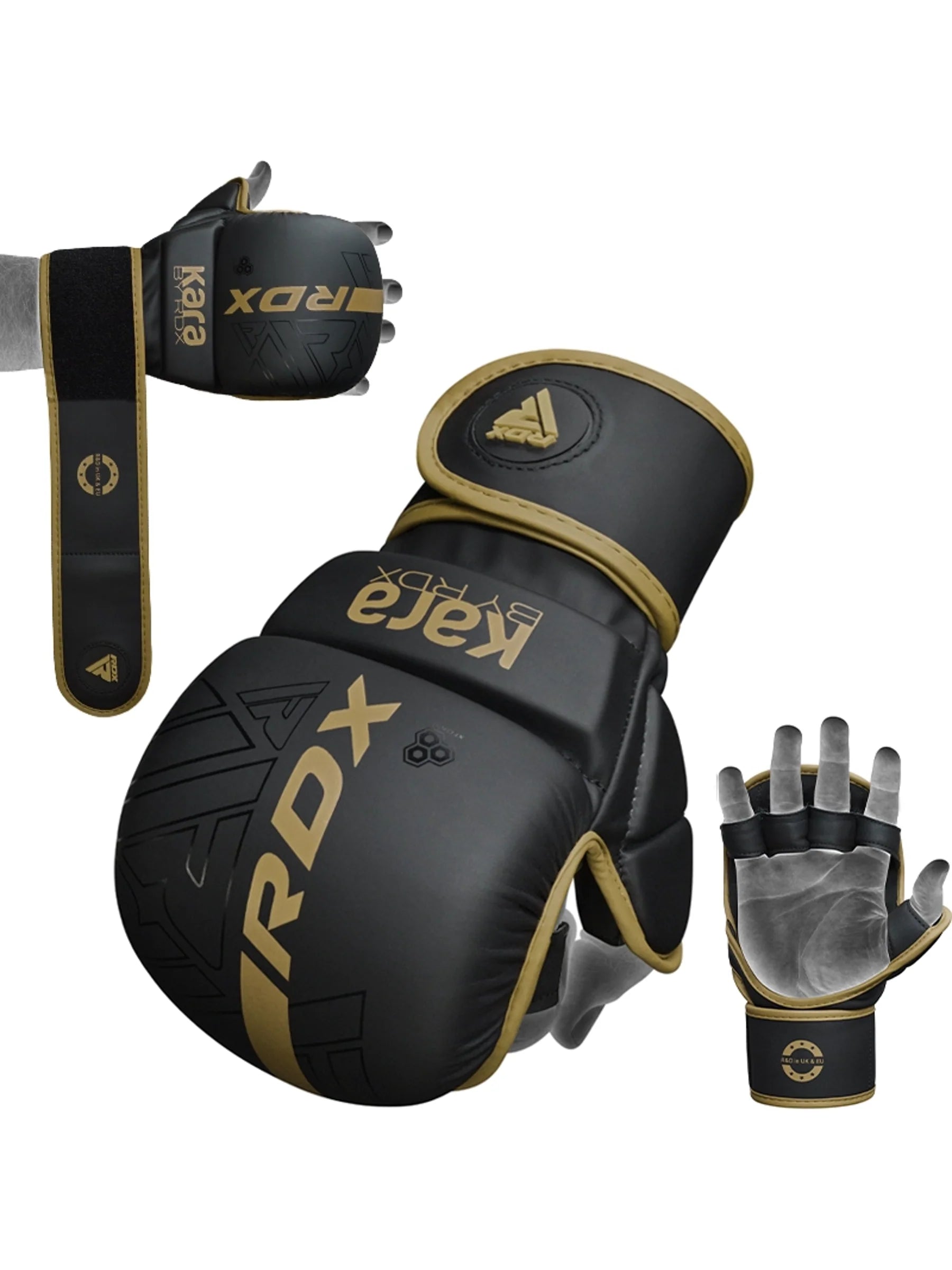 RDX F6 KARA MMA Sparring Gloves 7oz - Golden