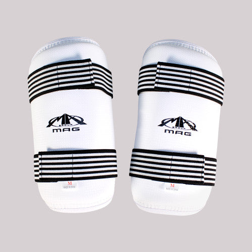 MAG Taekwondo Vinyl Forearm Guards White/Black