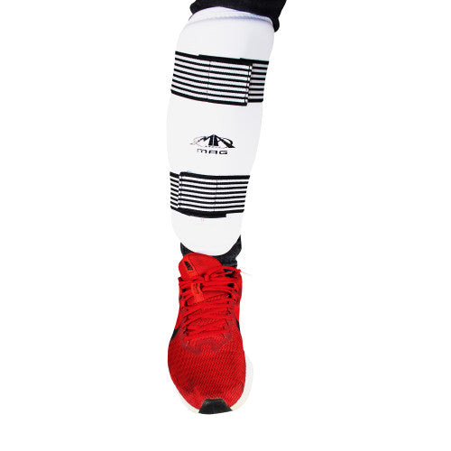 MAG Karate/TKD Vinyl Shin Guards Black, White