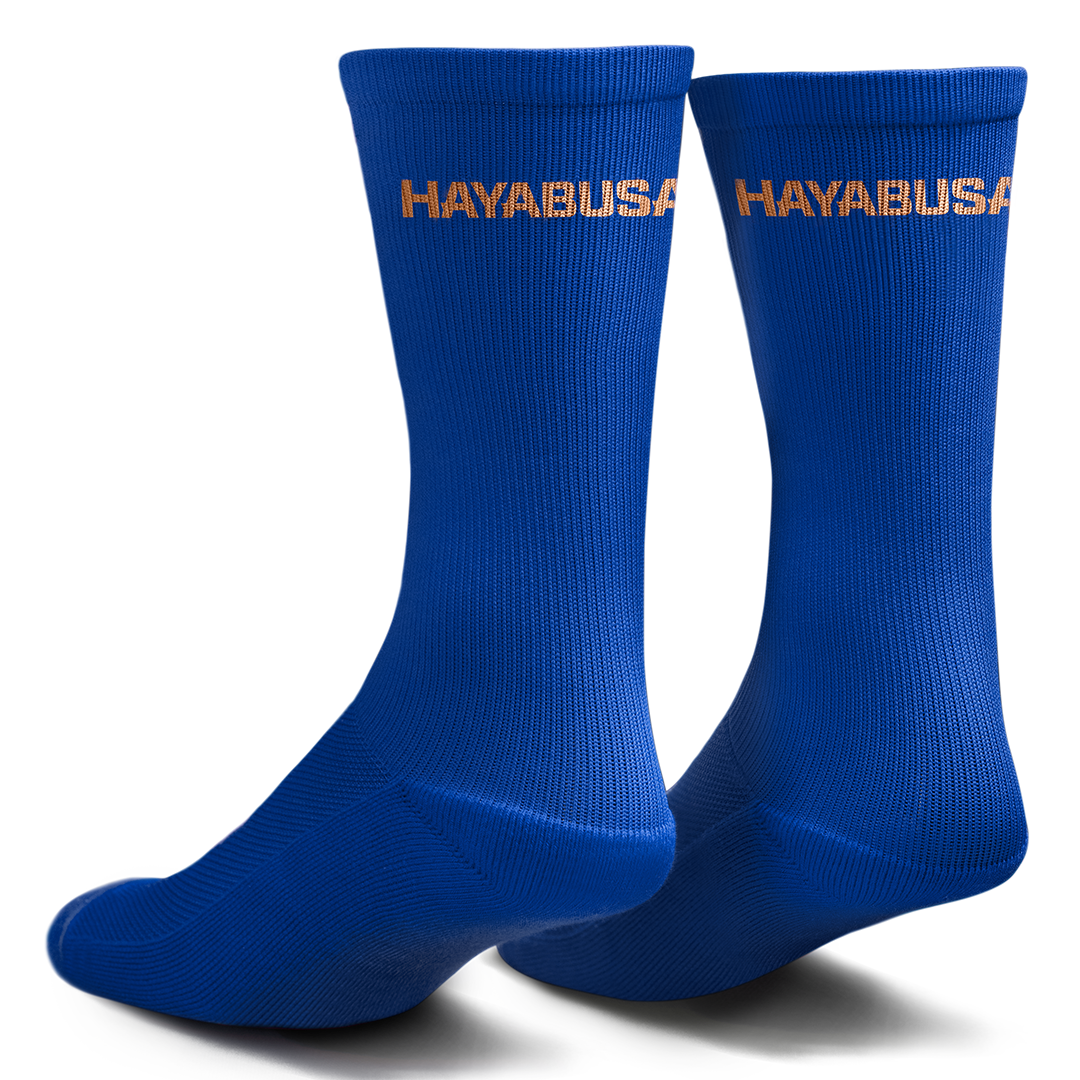 Hayabusa Pro Boxing Socks – Blue Back
