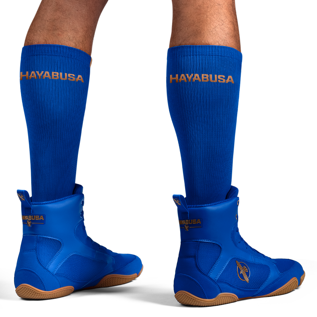 Hayabusa Pro Boxing Socks – Blue Model