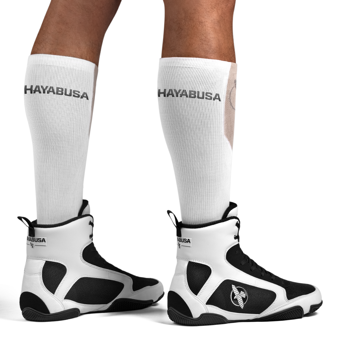 Hayabusa Pro Boxing Socks – White Model