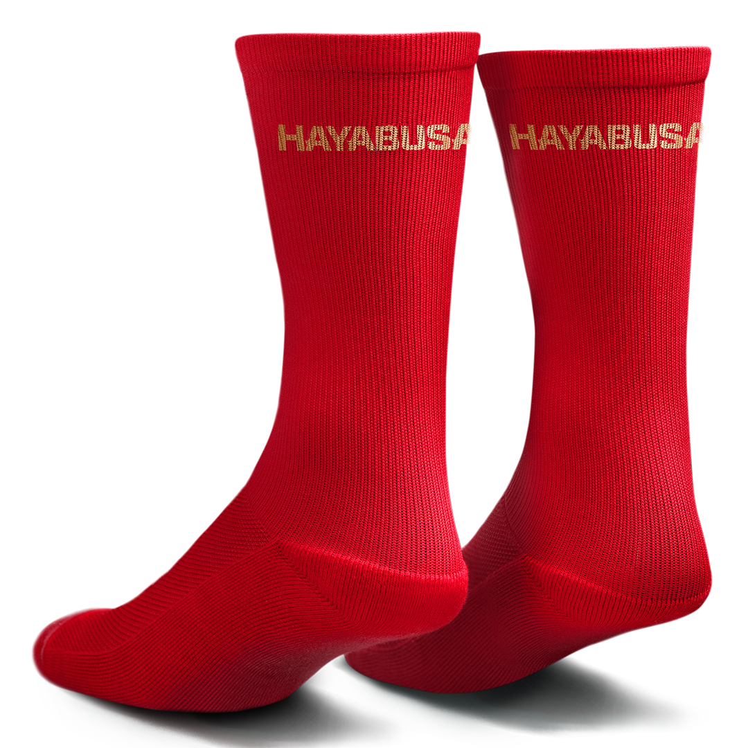 Hayabusa Pro Boxing Socks – Red Back