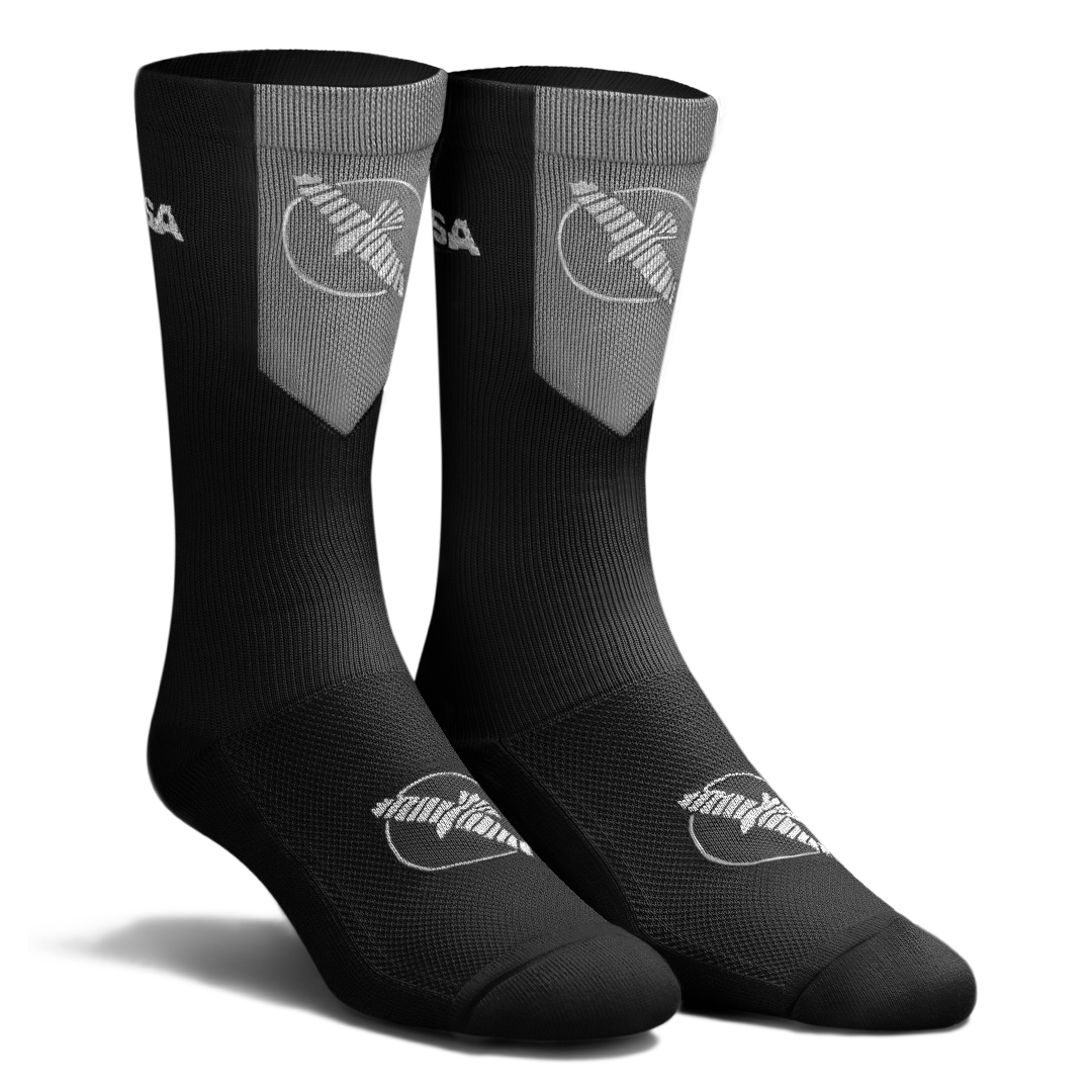 Hayabusa Pro Boxing Socks – Black Front