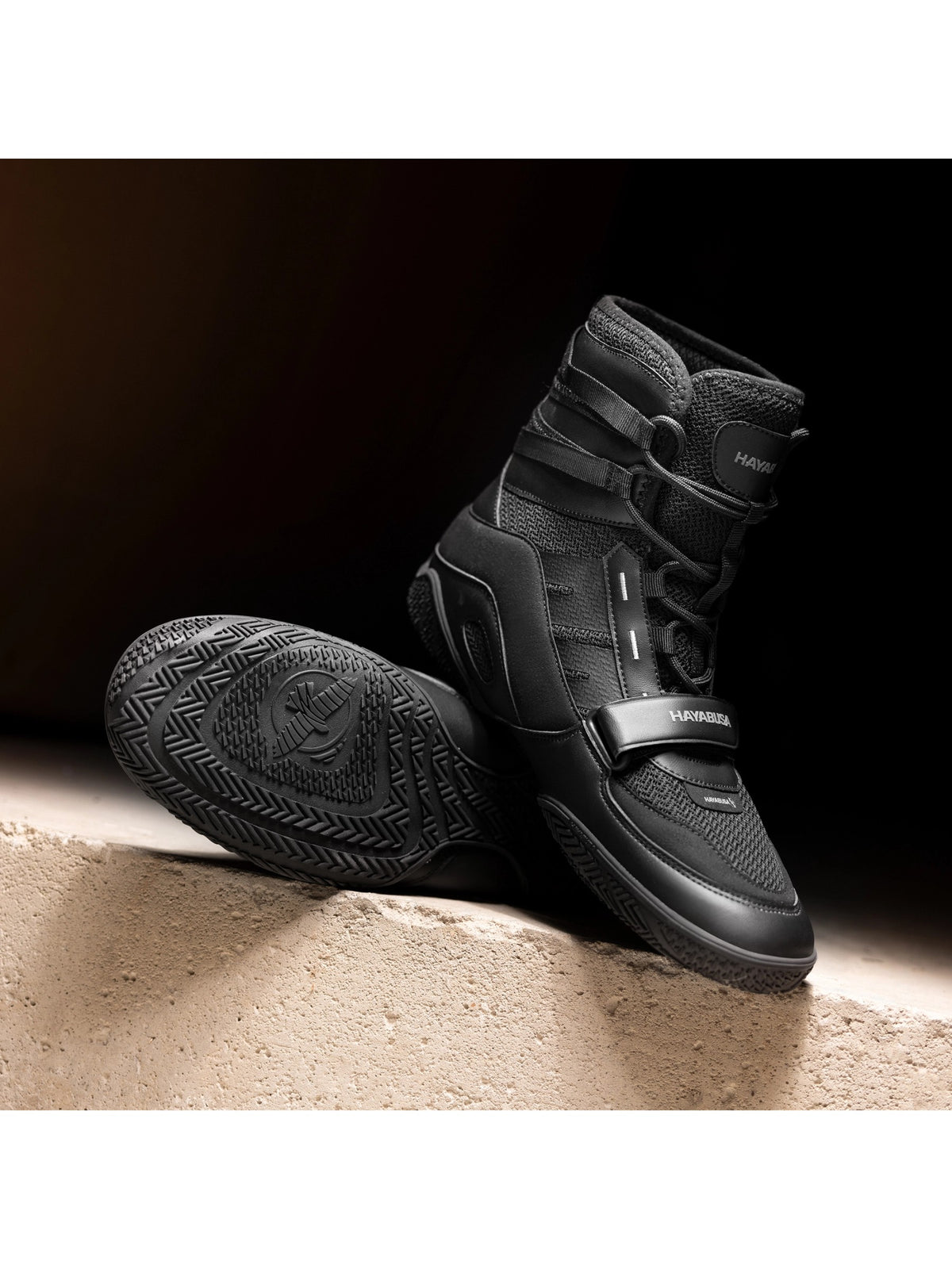 Hayabusa Strike Boxing Shoes, black, image 6