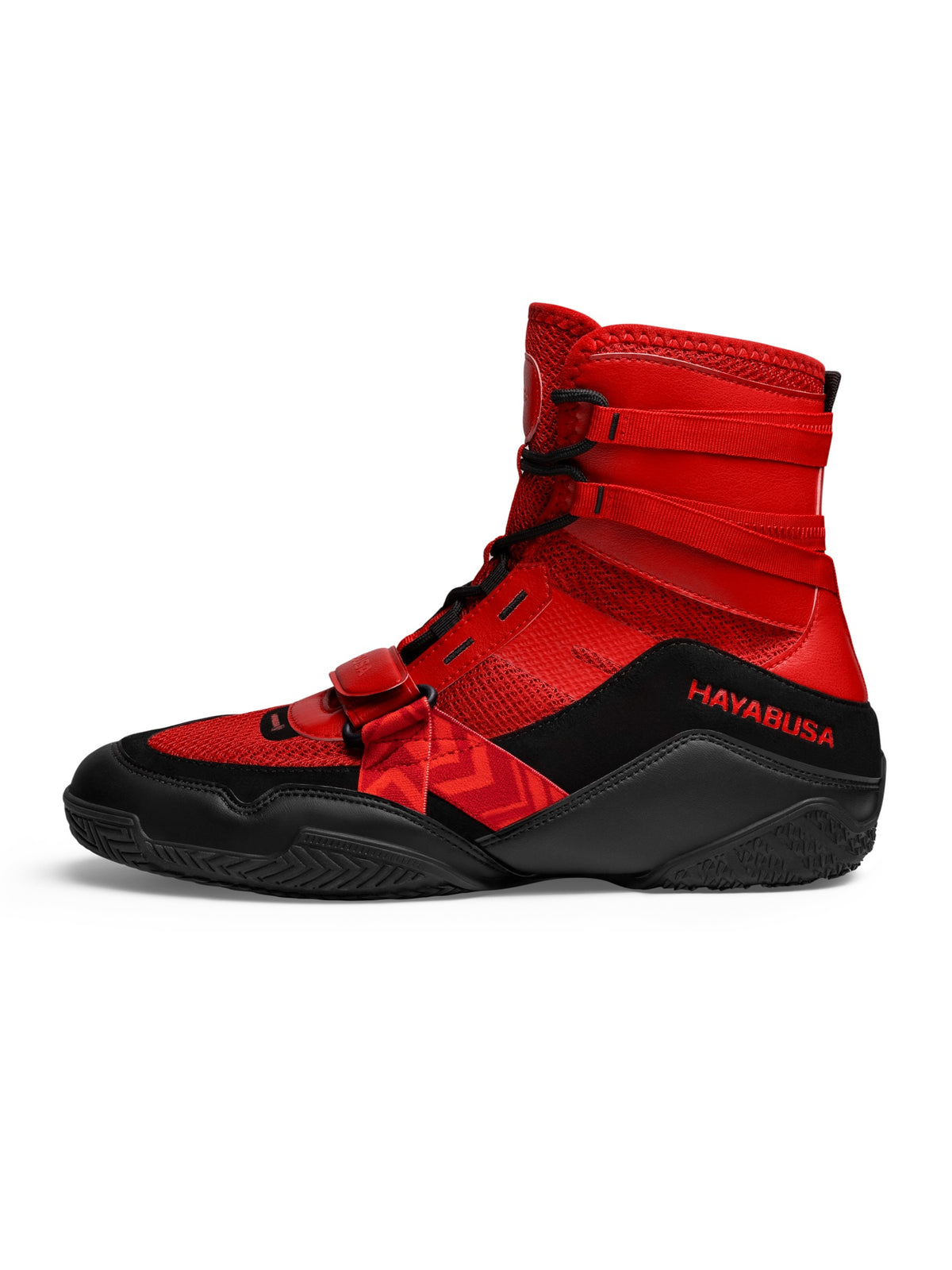 Hayabusa Strike Boxing Shoes, red, image 3