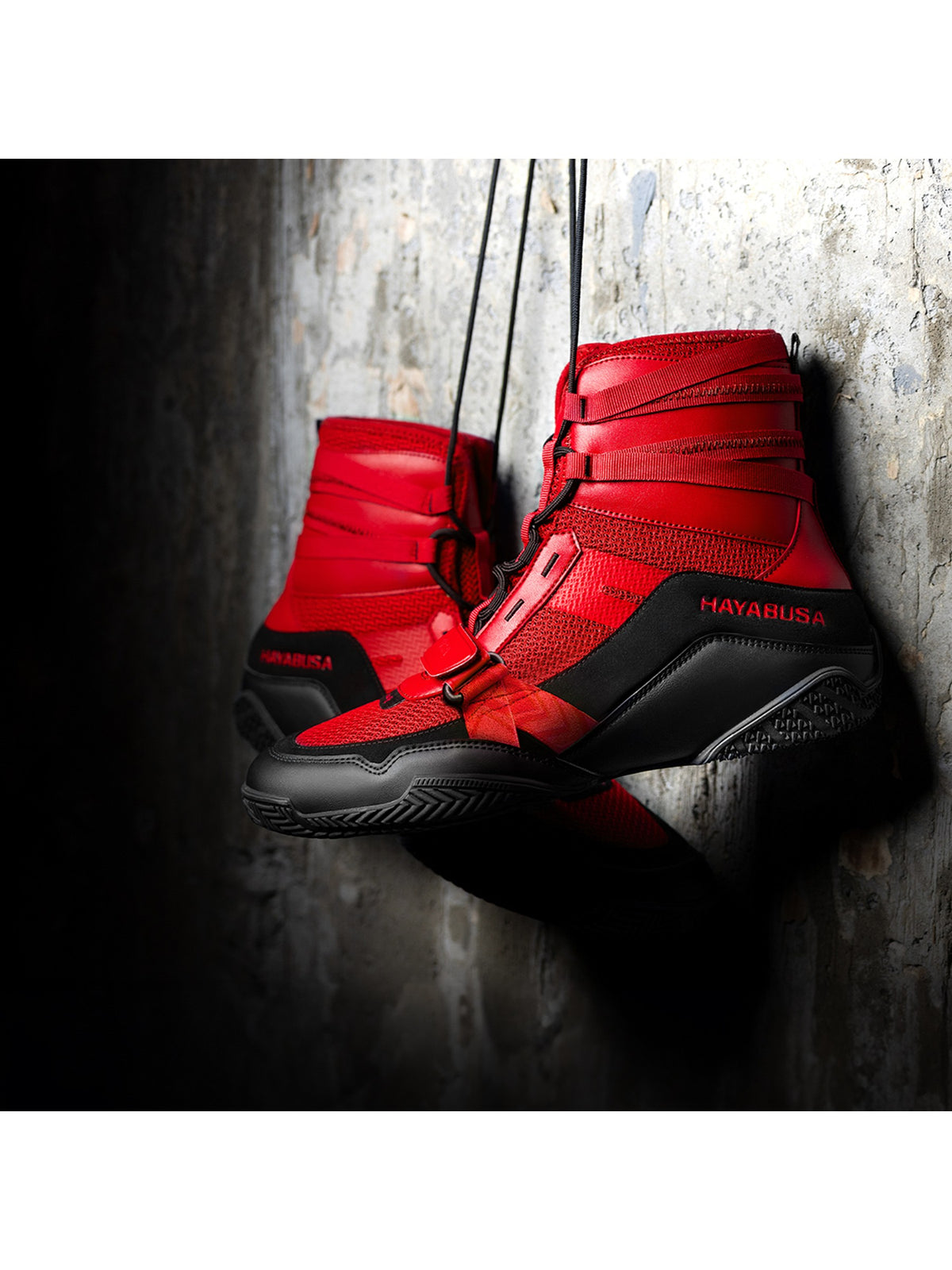 Hayabusa Strike Boxing Shoes, red, image 5
