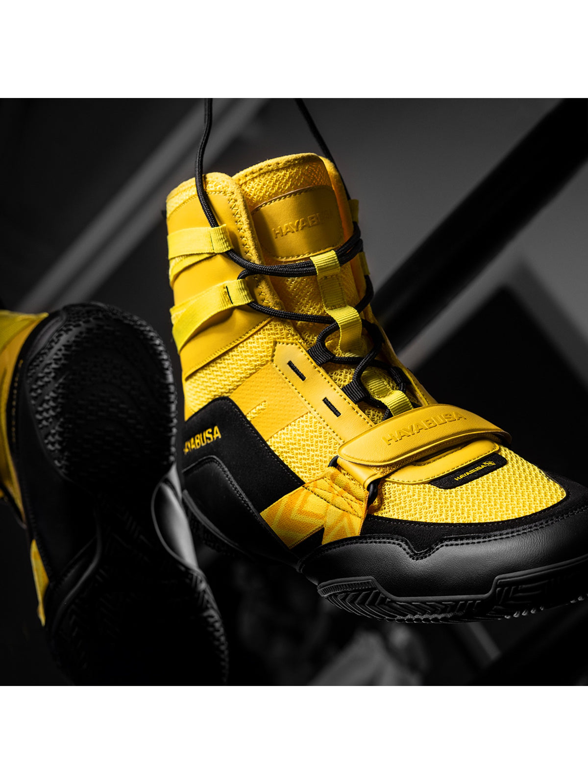 Hayabusa Strike Boxing Shoes, yellow, image 5