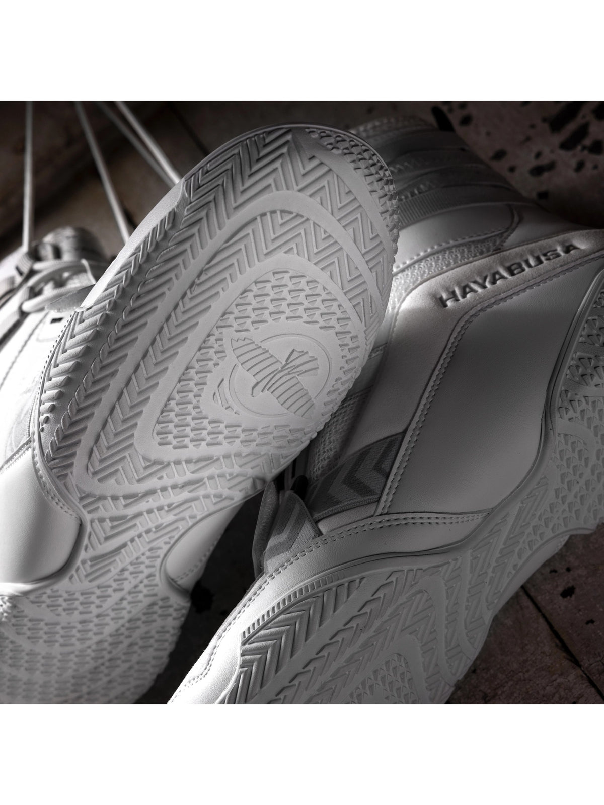 Hayabusa Strike Boxing Shoes - White Lifestyle