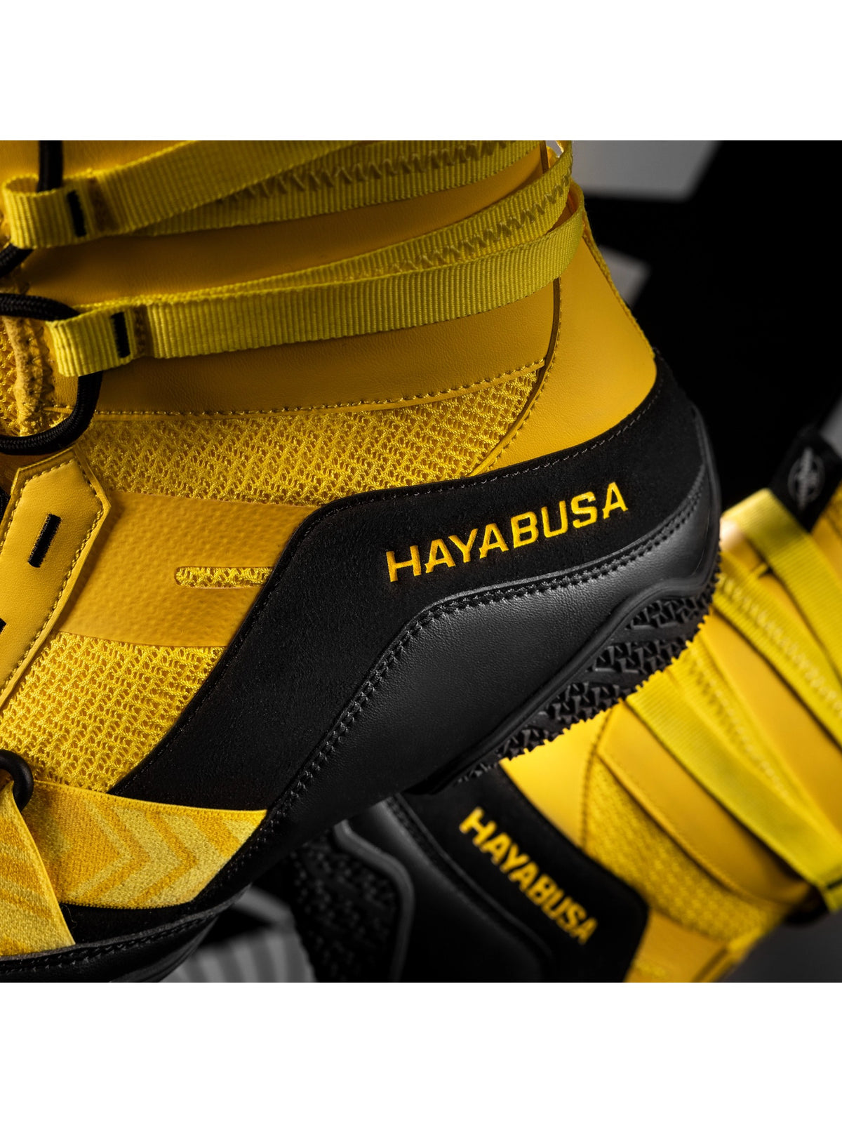 Hayabusa Strike Boxing Shoes, yellow, image 4
