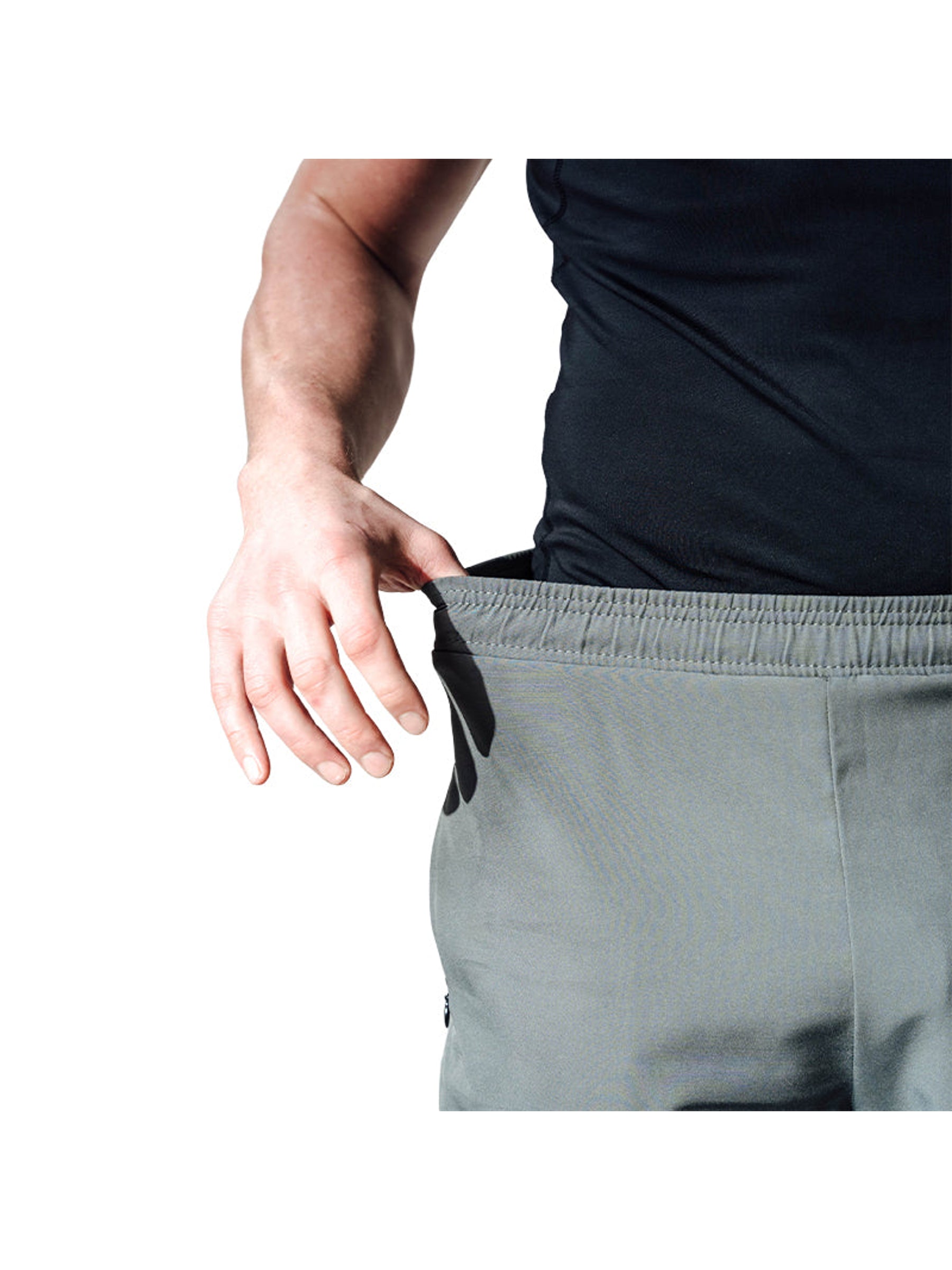 RDX T16 2-in-1 Compression MMA Shorts - Grey/Black