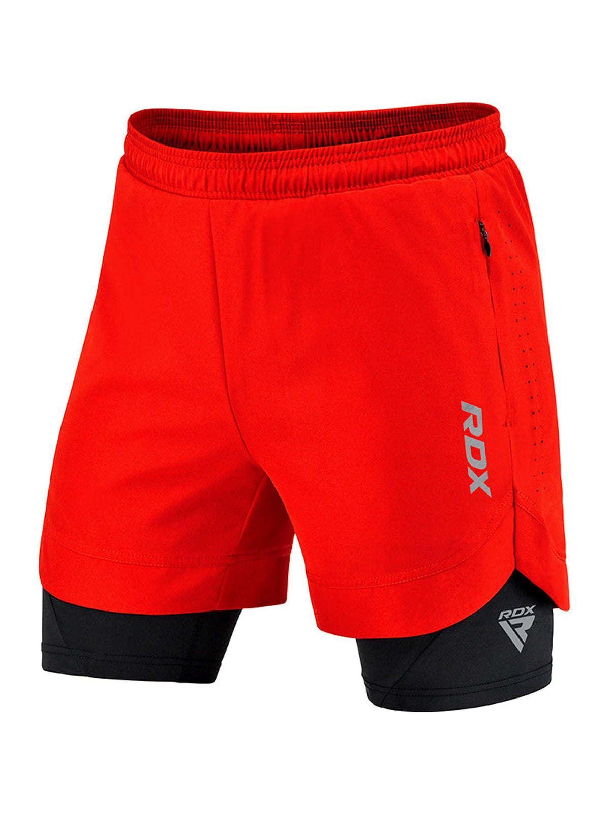 RDX T16 2-in-1 Compression MMA Shorts - Red/Black