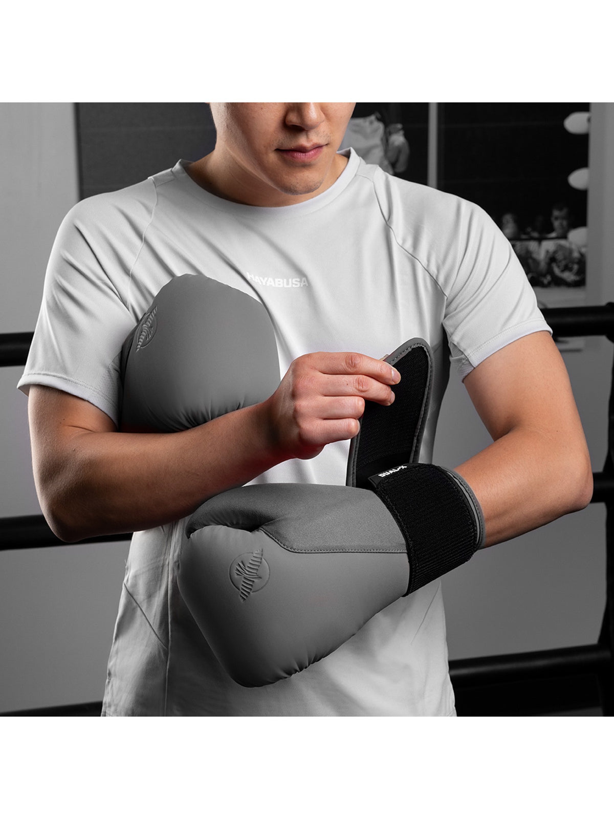 Hayabusa T360 Boxing Gloves, charcoal, image 3